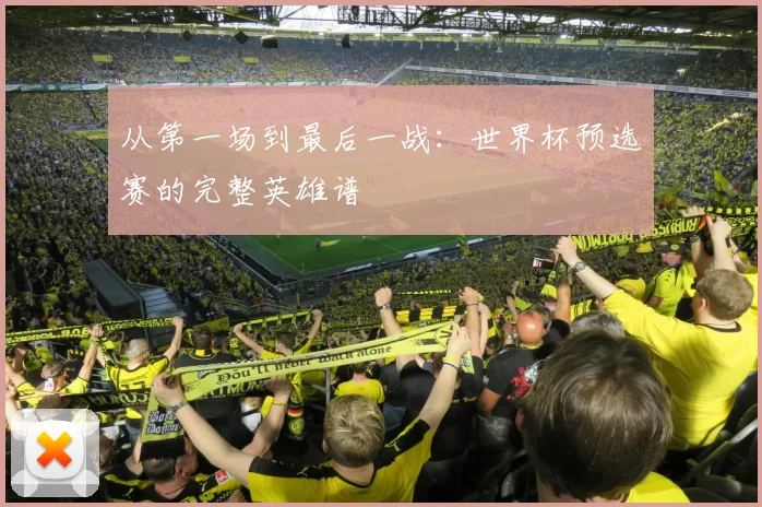从第一场到最后一战:世界杯预选赛的完整英雄谱