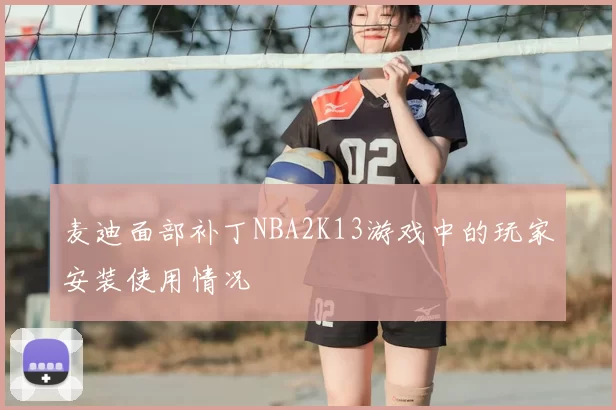 麦迪面部补丁NBA2K13游戏中的玩家安装使用情况