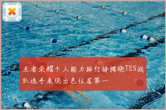 王者荣耀个人能力排行榜揭晓TES战队选手表现出色位居第一